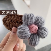 Sweet girl flower hair clip Hair plush top clip Cute side clip bangs ins Korean clip Hair hair headdress