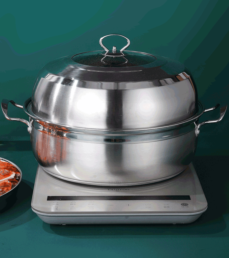 海鲜气蒸锅蒸汽锅家用多功能蒸汽火锅32蒸煮两用304不锈钢桑拿锅