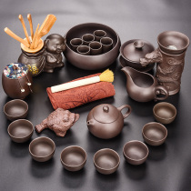 Haufeng Zhu Clay Purple Sand Tea Set Suit Home Living Room Upscale Whole Qigfu Tea Accessories Teapot Tea Cup Tea Sea