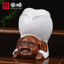 Haofeng Ru kiln can raise a complete pig tea pet tea ceremony accessories to make tea play decoration home furnishings tea pet pet