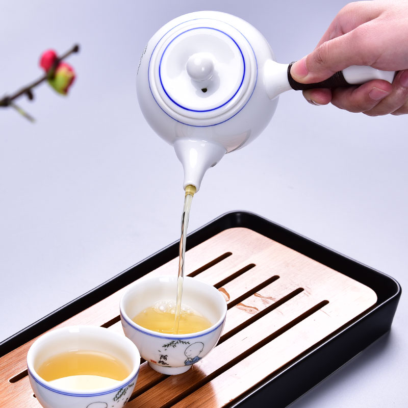 HaoFeng ceramic dry mercifully machine small mini water bamboo tea tray was kung fu tea tray with parts of a complete set of tea