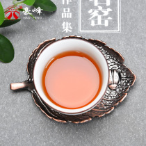 Haofeng copper coaster metal alloy retro creative metal insulation pad cup holder tea pad kung fu tea set zero match