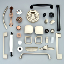 Crystal handle U-shaped P-shaped wardrobe door handle modern simple drawer cabinet European and American Sophia wardrobe handle