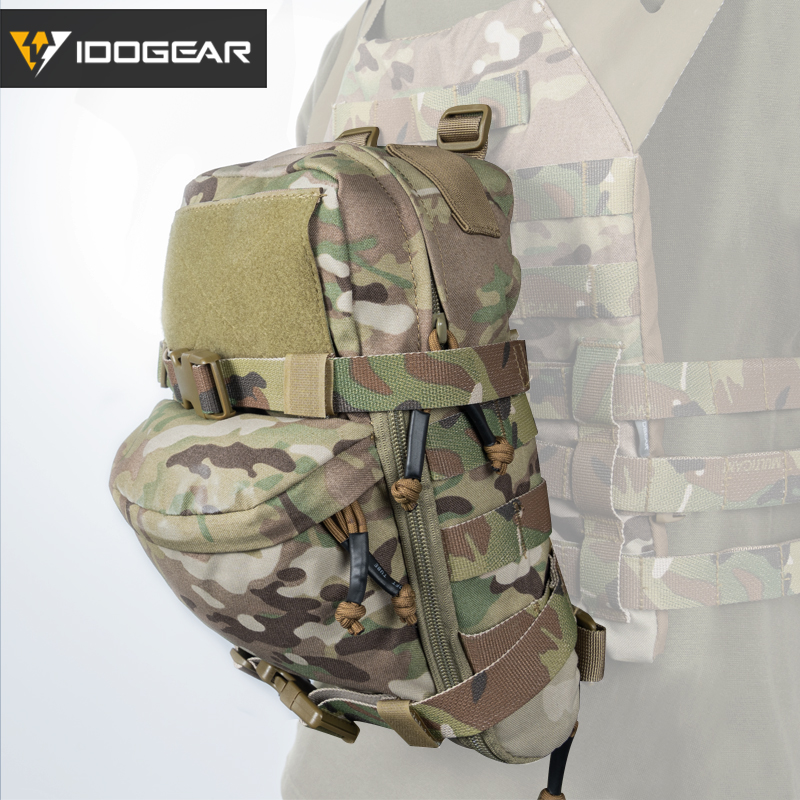 Small Steel Scorpion Vest Water Bag Packs Tactical Vest Attack Bag Molle Light Weight Action Vest Rear Attach