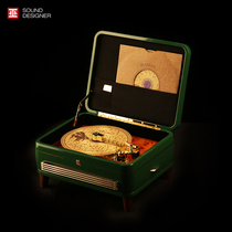 Wormus 20 turntable music box changed the music mechanical piano to paint wood high-end gift octagon box