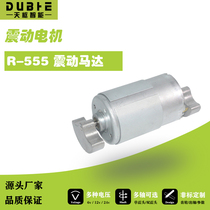 555 micro vibrator DC motor 6V12V24 single double head vibration small motor shock building fan shape