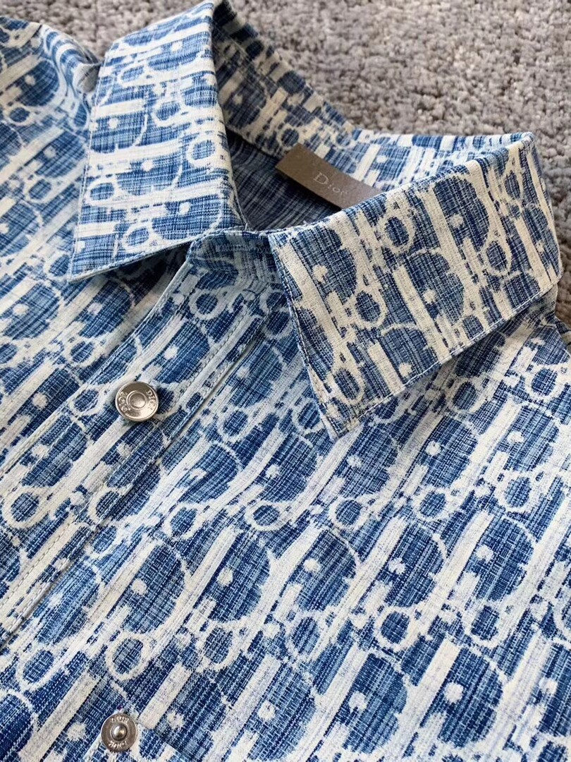 dior20秋冬字母满印衬衫外套