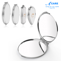 Acare double-sided mirror cute girl portable makeup mirror small portable folding dormitory students holding vanity mirror