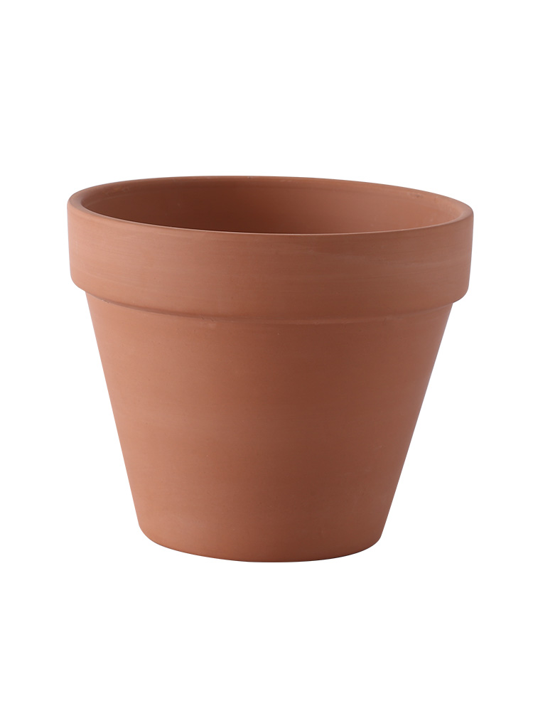 Flushed red pottery fleshy flower pot seedling large thick clay mud shorter made of baked clay basin of large diameter package mail