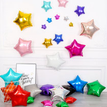 Pentagram Aluminum Film Balloon Birthday Party Wedding Arrangement Stars Balloon Knot Wedding Romantic Scene Arrangement Supplies