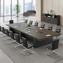 Office furniture multi-color training table rectangular large conference table long table simple modern negotiation table and chair combination