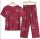 Grandma installed summer cotton loose short-sleeved suit elderly mother dress summer women's two-piece in the elderly Grandma installed summer cotton loose short-sleeved suit elderly mother dress summer women's two-piece in the elderly