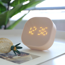 Alarm clock students use electronic high volume dormitory intelligent multi-function timer dual-purpose simple Nordic style high school