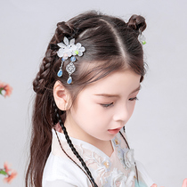 19 Girls retro costume headdress childrens Hanfu Chinese style tassel accessories girl Super fairy cute princess jewelry