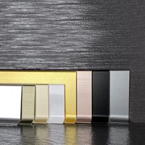 Dianjuege wood-plastic skirting line aluminum alloy wall paste foot line foot line 6cm8cm wall foot line sweep foot line black