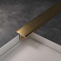 Zenjue Pavilion T-shaped strip floor edge strip tile seam T-shaped aluminum metal strip background wall T decorative strip