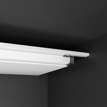 Dianjuege ceiling decoration strip wrapping gypsum board line U-shaped u strip sealing edge closing strip aluminum alloy strip black