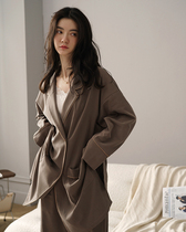 Pajamas women spring and autumn cotton long sleeve suit 2021 new fashion ladies autumn and winter Korean long home wear