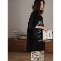 Pajamas women Summer cotton thin two-piece set 2021 New ins style Korean summer short-sleeved home wear