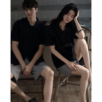 Couple pajamas womens summer 2021 New thin cotton short-sleeved home wear casual mens suit