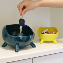 Nordic entrance key storage box entrance hall ceramic storage plate desktop cosmetics jewelry sundries storage box