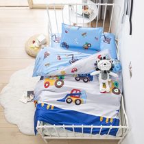BAQ kindergarten quilt three-piece cotton children nap six-piece set of pure cotton baby into the park special bedding
