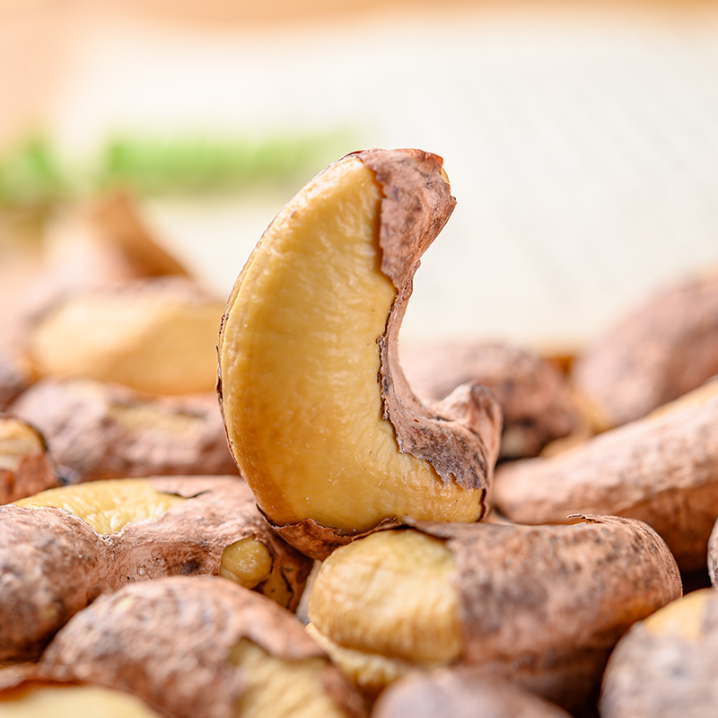 越南带皮腰果碳烧腰果仁带皮盐焗熟坚果年货零食盐焗w180特大腰果