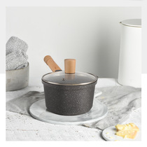 German medical stone milk pan non-stick pan baby covegan pan thickened baby household small milk pan hot milk bubble noodle pan