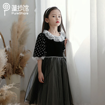 pureshare girls' dress spring autumn 2022 new princess dress children's dress birthday dress