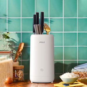 POLO筷子消毒机家用紫外线杀菌烘干刀具消毒器小型智能消毒刀架