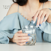 She leaves twilight cloud series haze blue nail oil glue 2021 new white popular color nail shop special fresh