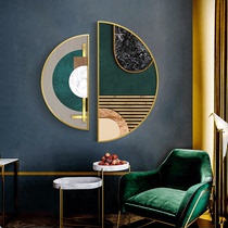 Modern Light Extravagant Bedroom Bedside Decoration Painting Semicircle Abstract Hung Painting Brief creative personality Living room frescoed Xuanguan painting