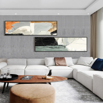 Modern simple living room decoration painting sofa background wall hanging painting oil painting abstract murals light luxury atmosphere horizontal wall painting