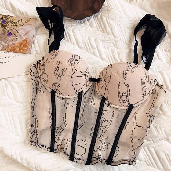 French-style fish bone lace underwear for women with small breasts gathered retro waist bra underwear sexy suspender
French-style fish bone lace underwear for women with small breasts gathered retro waist bra underwear sexy suspender