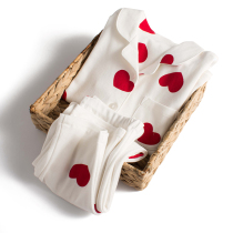 Childrens pajamas for girls cotton set long sleeves Spring and Autumn thin models