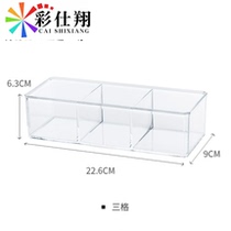 ¥¥Transparent lipstick cosmetics storage box dustproof cotton pad brush cotton swab puff desktop storage box