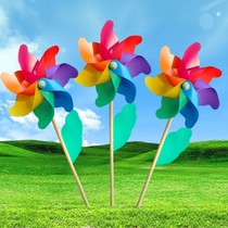 Childrens colorful windmill kindergarten decoration stall small toy outdoor windmill gift plastic small windmill string