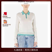 (New Year gift) MaisonMargiela Majela deconstructed design Polo long sleeve knit women