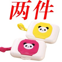 Wet paper towel box empty box go out portable alcohol wipes dustproof and anti-dry reuse cartoon Japan