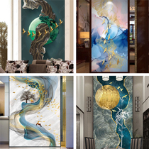 16D light luxury modern porch corridor aisle bamboo wood fiber integrated wall panel background decorative gusset plate quick-install guard plate