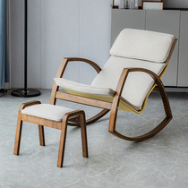 Nordic rocking chair Lying Chair Balcony Home Leisure Chair With Rocking Chair Adults Sloth Sofa Adult Single Afternoon Nap Chair