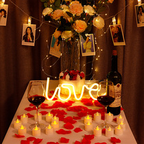 520 Memorial romantic table candlelight dinner props Candles boyfriend and girlfriend birthday confession proposal creative supplies