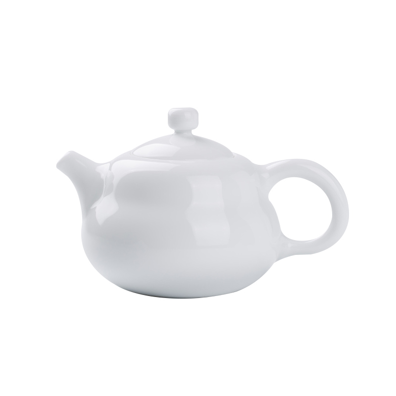 Jingdezhen up the fire which white porcelain hand little teapot single pot of kung fu tea set ceramic teapot with a filter