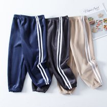Fall and Winter Children Handling Sports Pants Men and Women in Double-Face Warm Leisure Pants