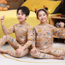 Childrens warm clotheBaby household clotheAccessing Boys and girls warm underwear suit for cotton children autumn pants