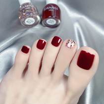 orange toen nail polish toes summer roasted long-lasting fast-drying women in 2023 new-colored pregnant women's net red