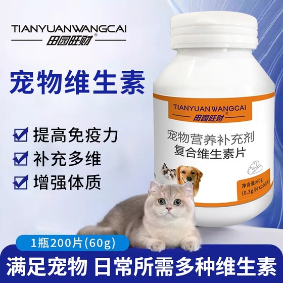 Dog Complex Vitamin Tablets for Pets Special Cat Supplement Nutritional Health Products to Prevent Hair and Feather Removal Chicken Flavor Dog Complex Vitamin Tablets for Pets Special Cat Supplement Nutritional Health Products to Prevent Hair and Feather Removal Chicken Flavor