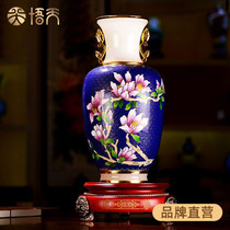 Dai Jialin Cloisonne vase ornaments slim foreign affairs business gifts art collection ornaments