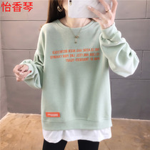 Sweatshirt less girl Spring and autumn thin section 12 loose 13 Han version 14 Long sleeves 15t shirt 16 Junior high school students 17 Grand Scouts