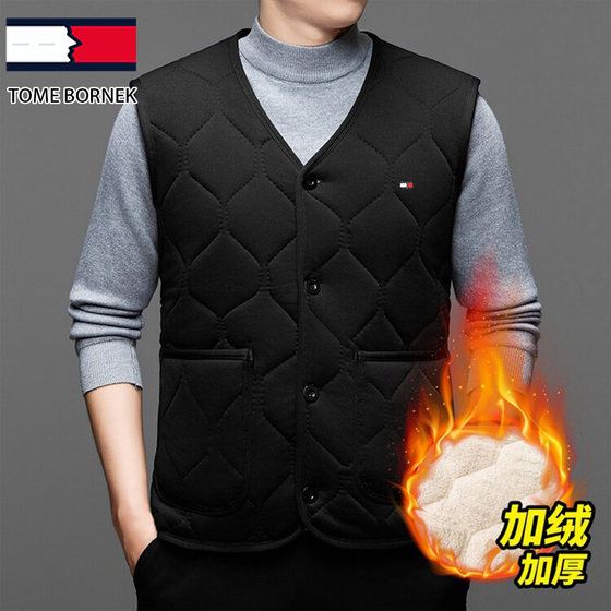 Tommy brand vest men's season plush velvet thickened thermal vest outside wearing daddy's outfit plus size horse clip
Tommy brand vest men's season plush velvet thickened thermal vest outside wearing daddy's outfit plus size horse clip